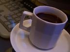 Keyboard + coffee