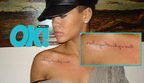 Poza zilei: Rihanna are tatuaj nou