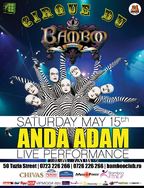 Concert Anda Adam @ Bamboo - 15 mai