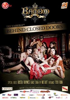 Behind Closed Doors @ Bamboo cu Busta Rhymes (+concurs)
