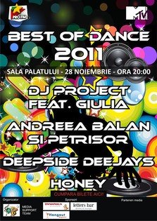 BEST OF DANCE 2011 la Sala Palatului