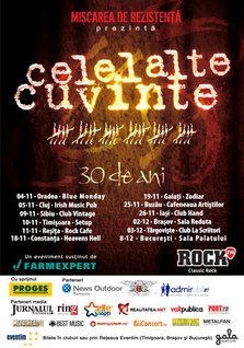 Turneu Celelalte Cuvinte - 30 de ani!