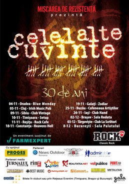 Turneu Celelalte Cuvinte - 30 de ani!