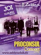 Proconsul in concert la Zebbra Club