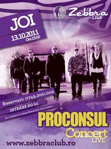 Proconsul in concert la Zebbra Club