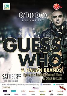 Concert GUESS WHO si prezentare Catalin Botezatu in Bamboo Bucuresti