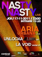 NastyNasty si Aria Urbana in Club Control din Bucuresti