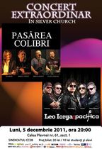Concert Pasarea Colibri, Leo Iorga si Pacifica in TSC!