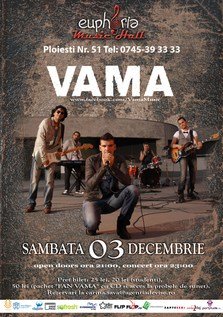 Concert Vama in Euphoria Music Hall din Cluj Napoca