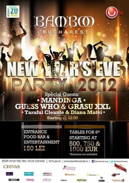 New Year's Eve Party 2012 in Bamboo Bucuresti