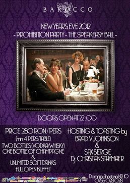 REVELION 2012: PROHIBITION PARTY-THE SPEAKEASY BALL @BAROCCO