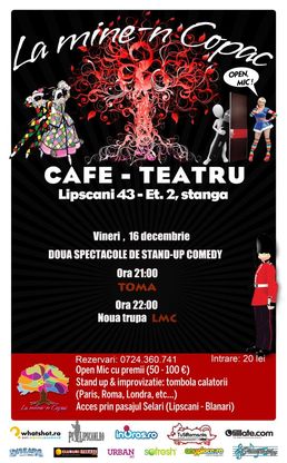 Stand-up Comedy la Mine-n Copac - doua spectacole