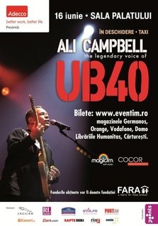 Concert Ali Campbell - UB40 - la Bucuresti