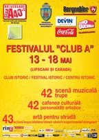 Festivalul Club A - 42 trupe romanesti pe Lipscani