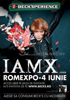 IAMX si Monarchy la Romexpo, un nou concert Beck'Sperience
