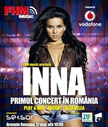 Concert Inna la Arenele Romane din Bucuresti