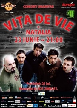 Concert umanitar Vita de Vie si Natalia la Hard Rock Cafe