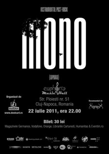 Concert MONO la Cluj Napoca