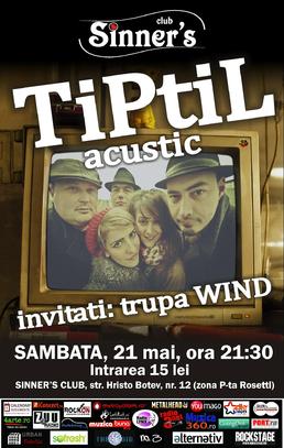Acustic TiPtiL in Club Sinner's din Bucuresti
