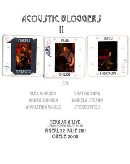 Acoustic Bloggers no. 2 la Terasa A’live din Bucuresti