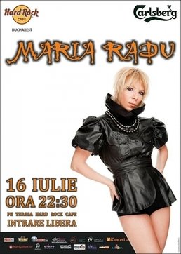 Maria Radu in Hard Rock Cafe Bucuresti