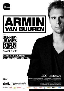 Armin Van Buuren la Sala Polivalenta pe 15 octombrie 2011!