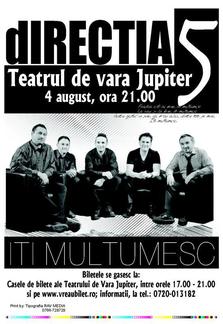 Concert Directia 5 la Teatrul de Vara Jupiter
