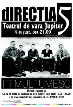 Concert Directia 5 la Teatrul de Vara Jupiter