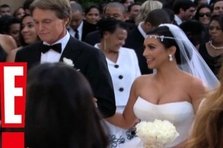 Kim Kardashian mireasa in Vera Wang