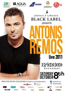 Antonis Remos in concert la Bamboo Bucuresti