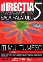 Concert dIRECTIA 5 - Iti multumesc!- la Sala Palatului
