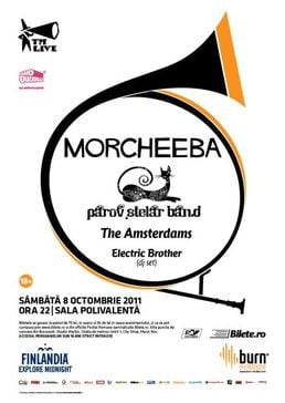 Morcheeba, Parov Stelar Band si The Amsterdams la Sala Polivalenta