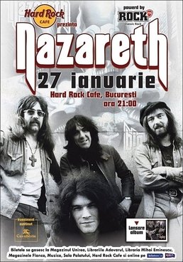 Nazareth in concert la Hard Rock Cafe Bucuresti
