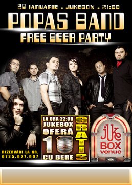 Free Beer Party in Jukebox Venue cu Popas Band