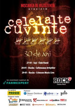 Concert Celelalte Cuvinte – 30 de ani in Club Hand