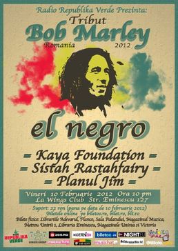 Concert Tribut Bob Marley - Wings Club din Bucuresti