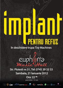 Concert Implant Pentru Refuz in Euphoria Music Hall