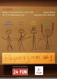 Paperjam #1 - muzica improvizata in Al-kimia la Timisoara