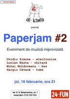 Paperjam #2 - eveniment de muzica improvizata Al-Kimia