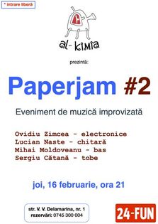 Paperjam #2 - eveniment de muzica improvizata Al-Kimia