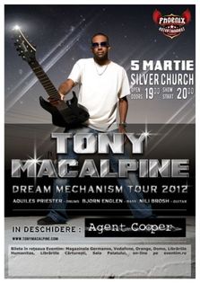Concert Tony MacAlpine in The Silver Church la Bucuresti!