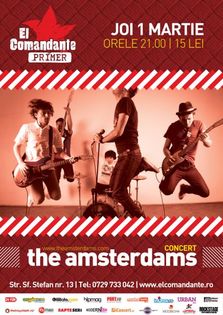 Concert The Amsterdams in El Comandante Primer!