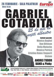 Concert Gabriel Cotabita la Sala Palatului