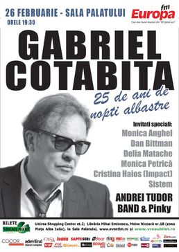 Concert Gabriel Cotabita la Sala Palatului
