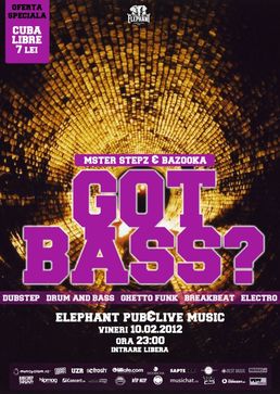 Got Bass? party in Elephant Pub