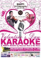 Valentine's Day KARAOKE Party by Razvan Kid & Mc Nino @ Planters