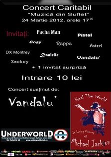Concert caritabil: Muzica din suflet in Underworld Club