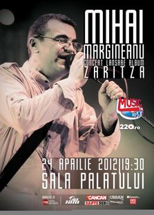 Concert Mihai Margineanu la Sala Palatului – lansare album Zaritza