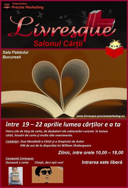 Salonul Cartii Livresque - Shakespeare la Sala Palatului