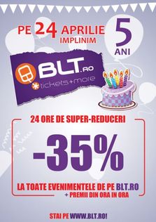 Aniversare 5 ani de BLT.RO pe 24 aprilie 2012!